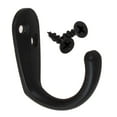 thumbnail image 1 of GlideRite 1-3/4 in. Classic Small Single Wall Coat Hooks Matte Black Pack of 5, 1 of 4
