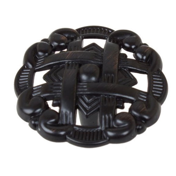 GlideRite 1-3/8 in. Classic Celtic Medallion Cabinet Knob, Oil Rubbed Bronze