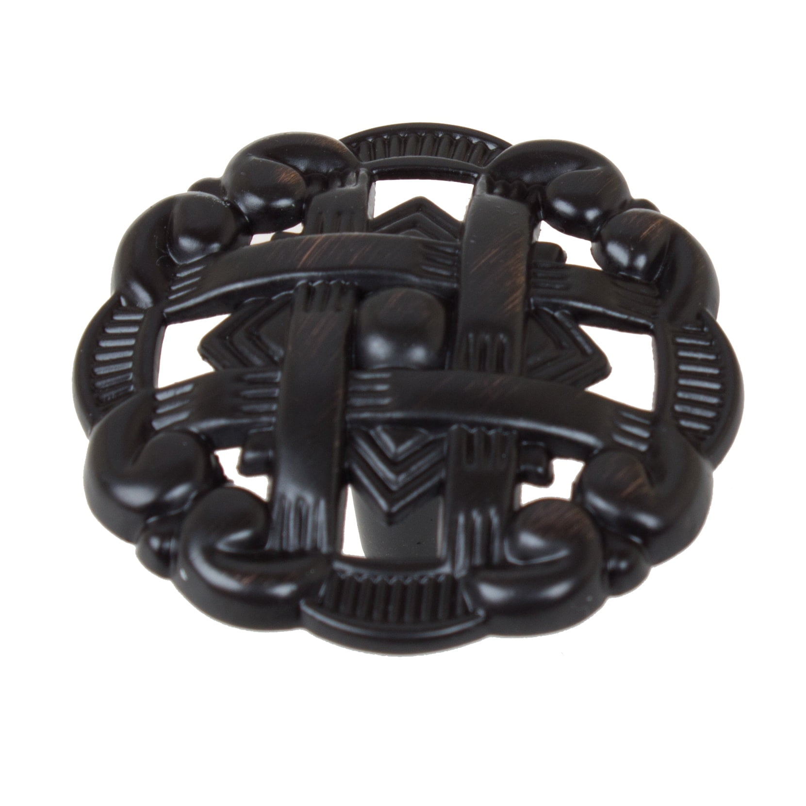 GlideRite 1-3/8 in. Classic Celtic Medallion Cabinet Knobs, Oil Rubbed Bronze, Pack of 25