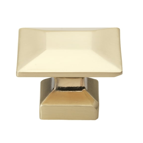 GlideRite 1-3/8 in. Modern Square Cabinet Knob, Champagne Gold - 5101-CHPG, 1 Pack