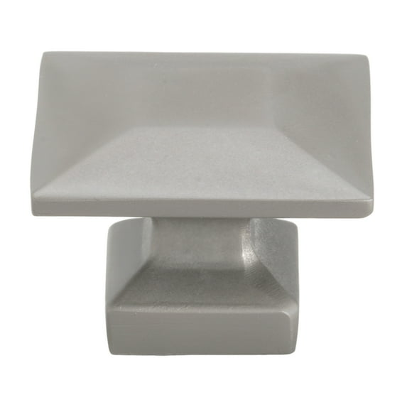 GlideRite 1-3/8 in. Modern Square Cabinet Knob, Graphite Gray - 5101-GPH, 1 Pack