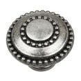thumbnail image 1 of GlideRite 1-3/8 in. Round Double Ring Beaded Cabinet Knob, Weathered Nickel, Pack of 25, 1 of 5