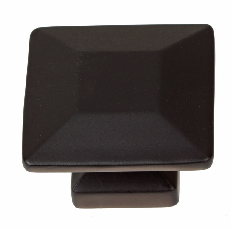 GlideRite 1.375 in. Modern Square Cabinet Knobs, Oil Rubbed Bronze, Pack of 10 GlideRite 1.375 in. Modern Square Cabinet Knobs, Oil Rubbed Bronze, Pack of 10