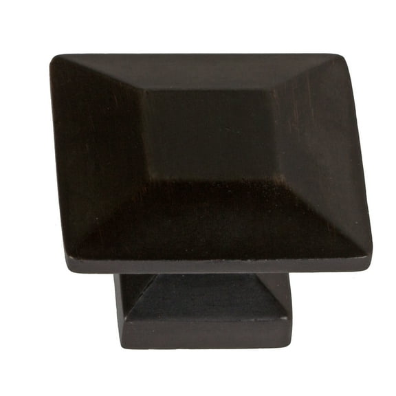 GlideRite 1.375 in. Modern Square Cabinet Knobs, Oil Rubbed Bronze, Pack of 25