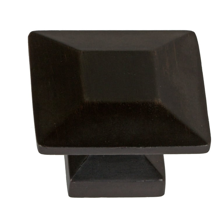 GlideRite 1.375 in. Modern Square Cabinet Knobs, Oil Rubbed Bronze, Pack of 10 GlideRite 1.375 in. Modern Square Cabinet Knobs, Oil Rubbed Bronze, Pack of 10
