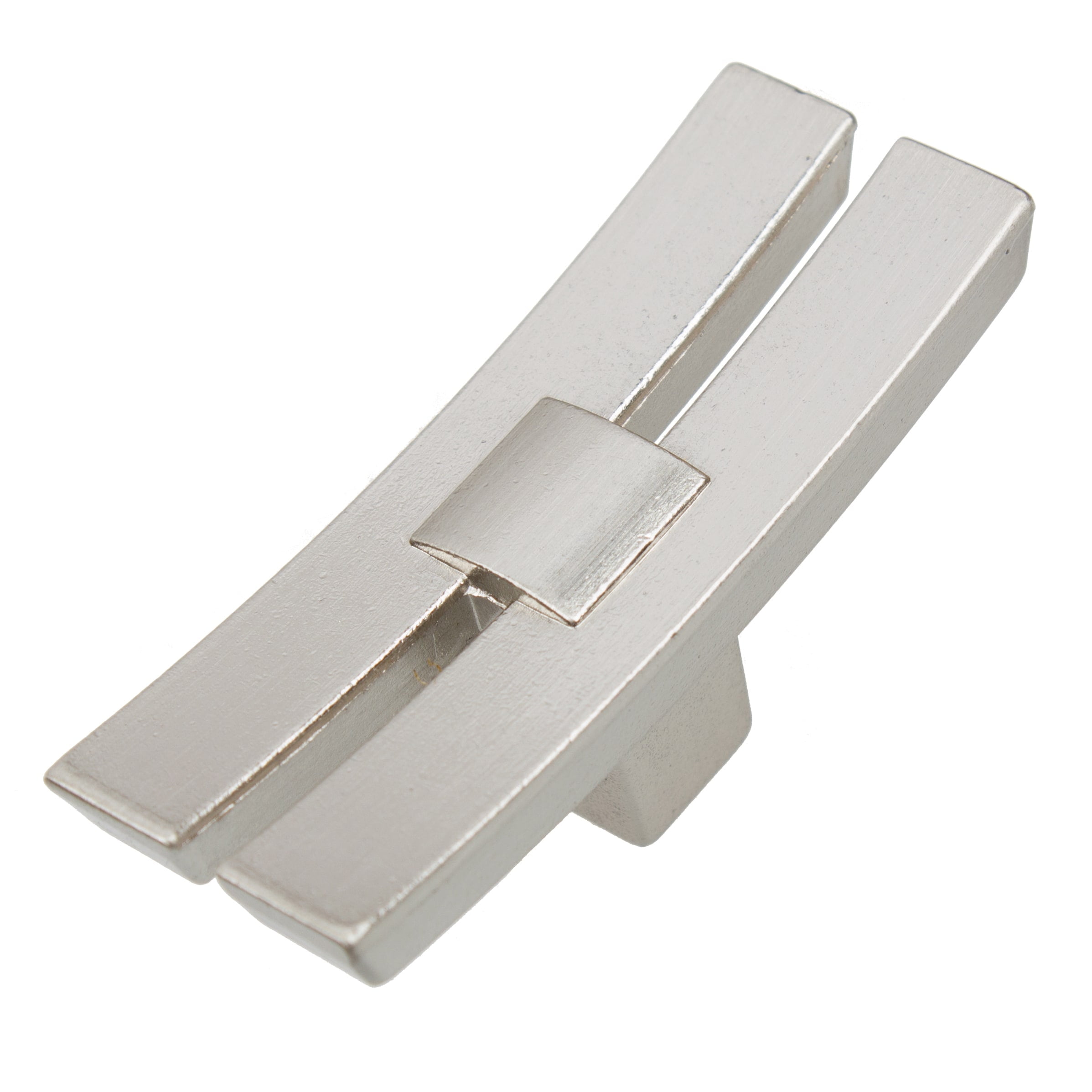 6-inch Brushed Nickel Industrial T-Handle Cabinet Knob Set