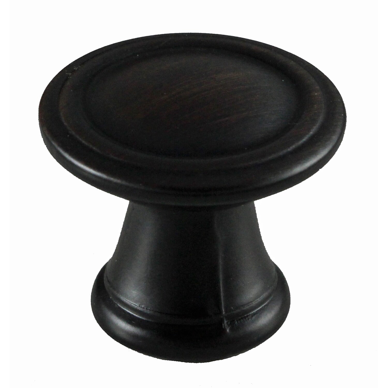 GlideRite 1-1/8" Round Hammered Cabinet Knob - Oil Rubbed Bronze Finish, Zinc Alloy, Traditional Style