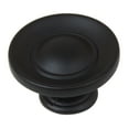 thumbnail image 1 of GlideRite 1 in. Classic Round Ring Button Cabinet Knobs, Matte Black, Pack of 10, 1 of 5