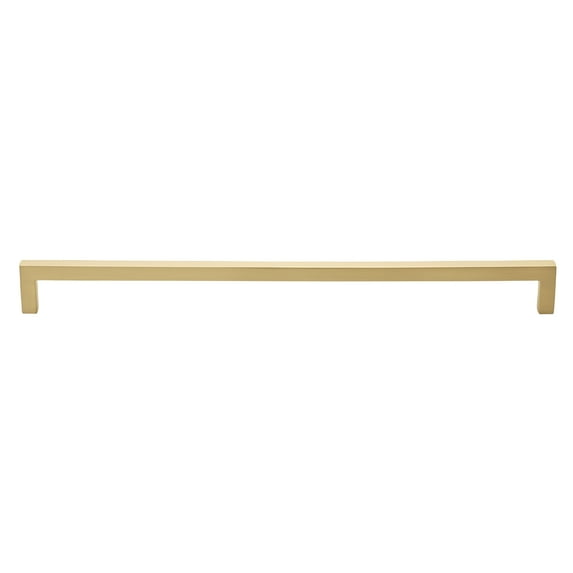 GlideRite 12-5/8 in. (320mm) Center-Center Solid Square Bar Cabinet Pull, Champagne Gold, 25 Pack