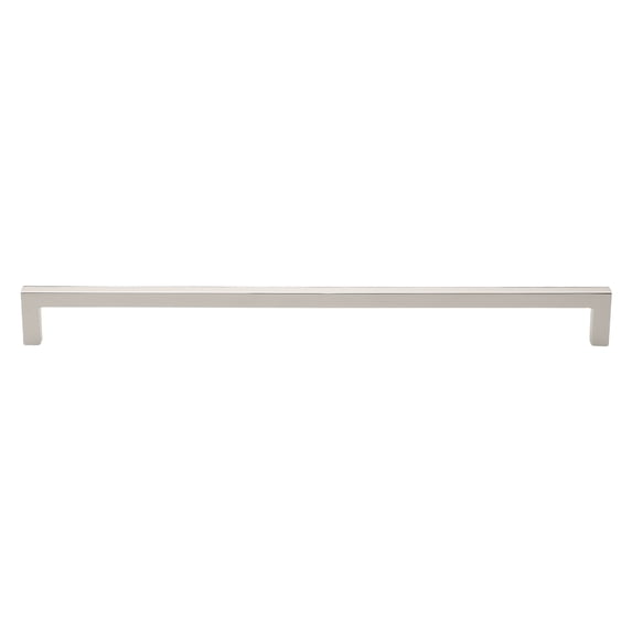 GlideRite 12-5/8 in. (320mm) Center-Center Solid Square Cabinet Bar Pull, Polished Chrome, 1 Pack