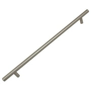 GlideRite 15 in. Center Solid Modern Cabinet Bar Pull, Stainless Steel