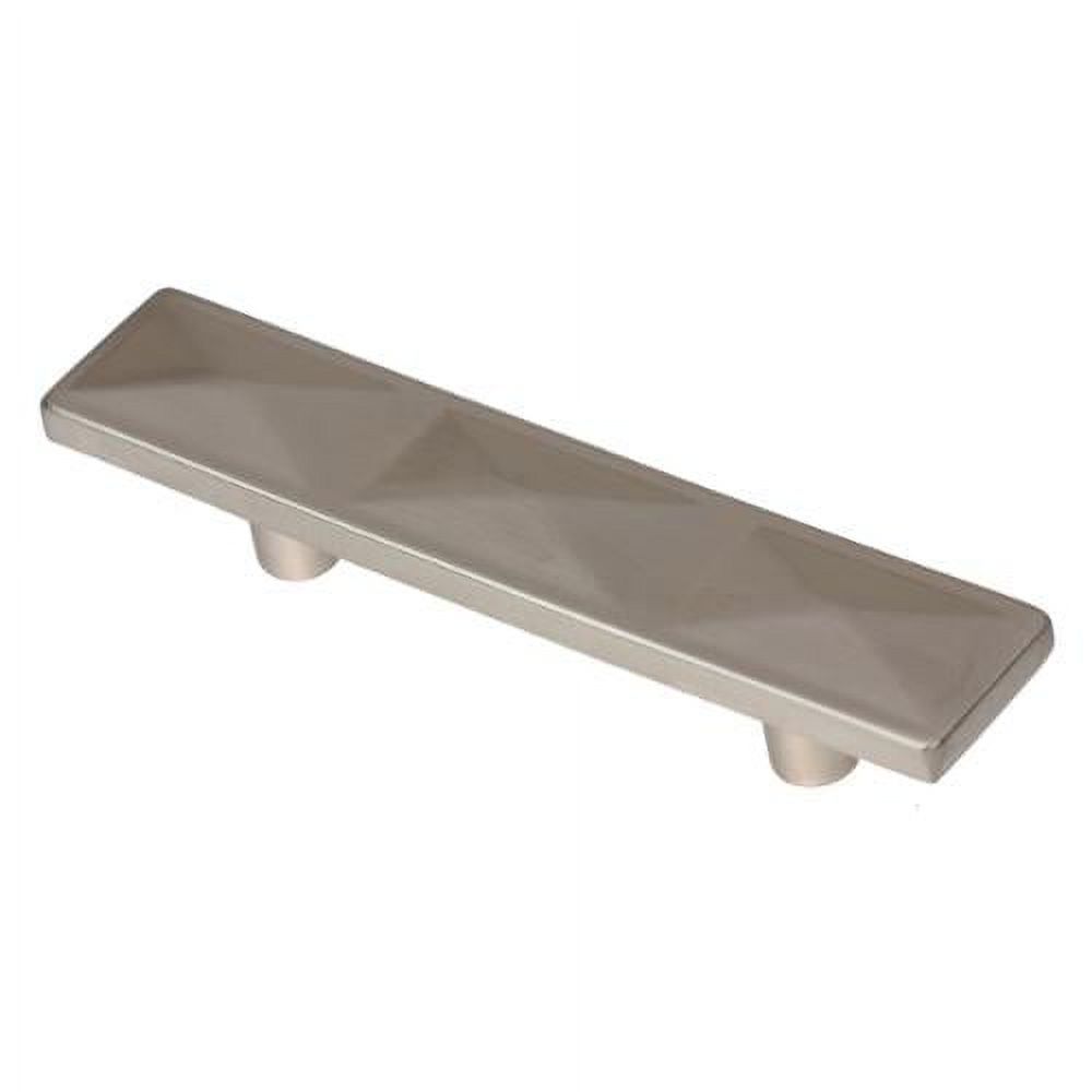 GlideRite 2-1/2 in. Center Classic Triple Pyramid Rectangle Cabinet Pulls, Satin Nickel, Pack of 25 - image 1 of 4
