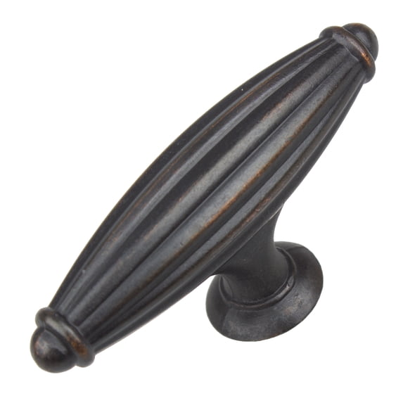 GlideRite 2-1/2 in. Fluted Cabinet Knob, Oil Rubbed Bronze, Pack of 25
