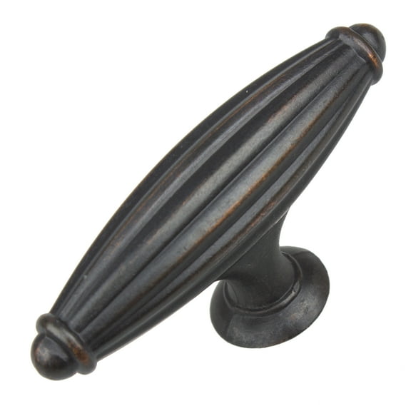 GlideRite 2-1/2 in. Fluted Cabinet Knob, Oil Rubbed Bronze, Pack of 5