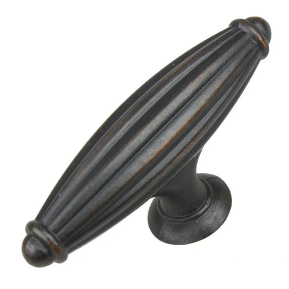 GlideRite 2-1/2 in. Fluted Cabinet Knob, Oil Rubbed Bronze, Pack of 5