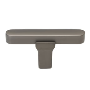 GlideRite 2-1/4 in. Solid Flat Cabinet T Knob, Graphite Gray - 4842-T-GPH, 1 Pack