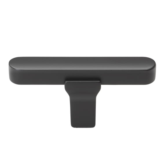GlideRite 2-1/4 in. Solid Flat Cabinet T Knob, Matte Black - 4842-T-MB, 25 Pack