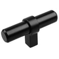 thumbnail image 1 of GlideRite 2.25 in. European Style Solid Steel T-Bar Knob, Matte Black, 1 of 3