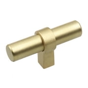 GlideRite 2.25 in. European Style Solid Steel T-Bar Knob, Satin Gold