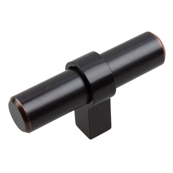 GlideRite 2.25 in. European Style Solid Steel T-Bar Knobs, Oil Rubbed Bronze, Pack of 10