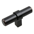 thumbnail image 1 of GlideRite 2.25 in. European Style Solid Steel T-Bar Knobs, Oil Rubbed Bronze, Pack of 5, 1 of 3