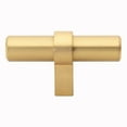 thumbnail image 1 of GlideRite 2.25 in. European Style Solid Steel T-Bar Knobs, Satin Gold, Pack of 25, 1 of 3