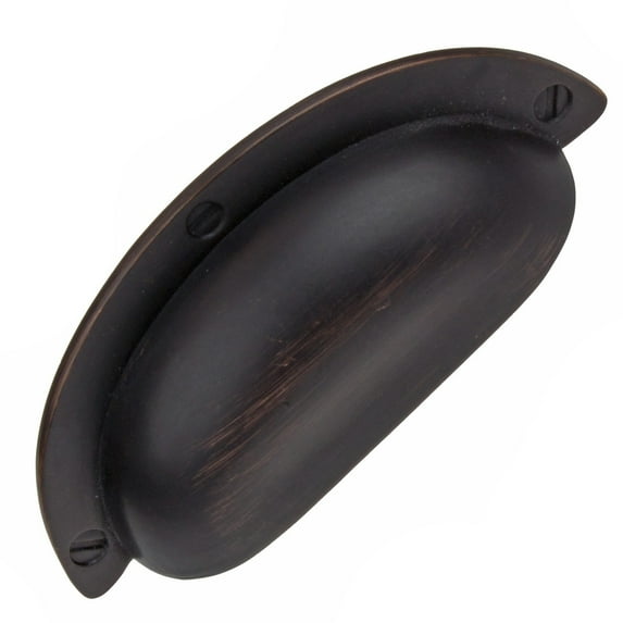 GlideRite 2.5 in. Center Bin Cup Cabinet Pull, Oil Rubbed Bronze, Pack of 25