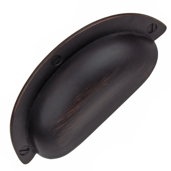 GlideRite 2.5 in. Center Bin Cup Cabinet Pull, Oil Rubbed Bronze