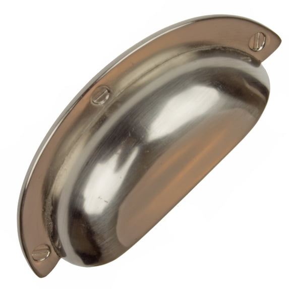 GlideRite 2.5 in. Center Bin Cup Cabinet Pull, Satin Nickel, Pack of 10