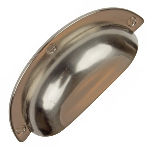 GlideRite 2.5 in. Center Bin Cup Cabinet Pull, Satin Nickel, Pack of 5