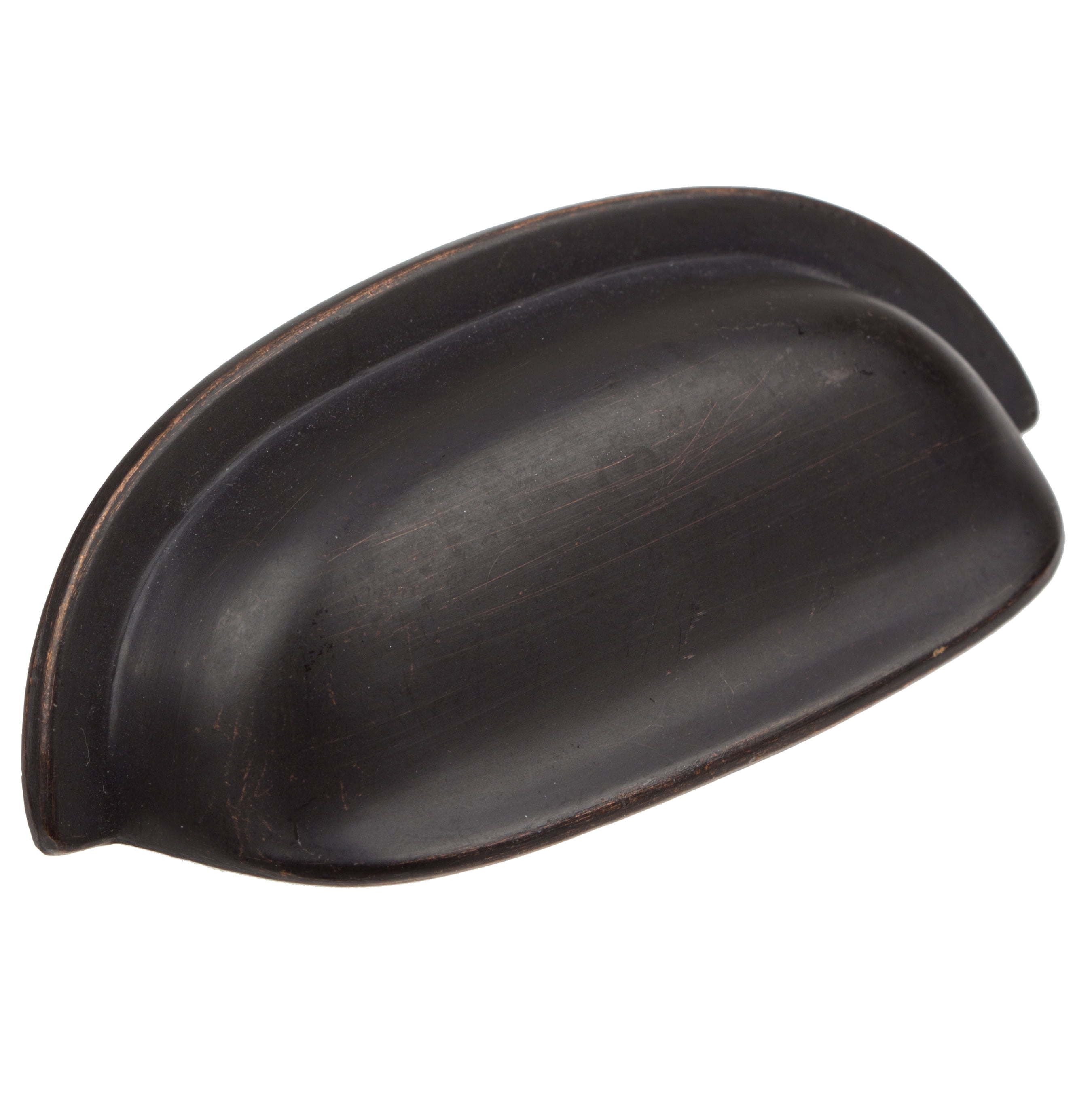 Oil Rubbed Bronze Traditional Cup Pull with Mounting Hardware