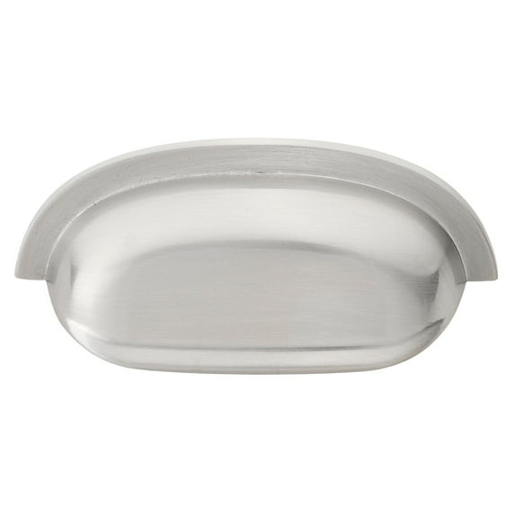 GlideRite 2.5 in. Center Classic Bin Cabinet Pulls, Satin Nickel, Pack of 5