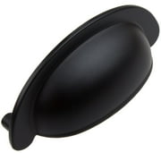 GlideRite  2.5-inch CC Matte Black Small Cabinet Bin Cup Pull (Pack of 10 or 25) 10
