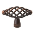 thumbnail image 1 of GlideRite 2 in. Classic Oval Birdcage Cabinet Knobs, Rustic Bronze, Pack of 10, 1 of 3