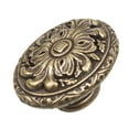 thumbnail image 1 of GlideRite 2 in. Old World Ornate Oval Cabinet Knob, Antique Brass, 1 of 4