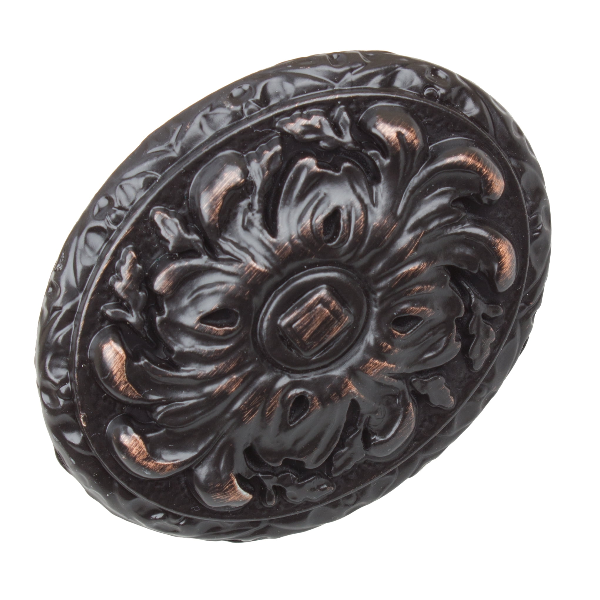 GlideRite 2 in. Old World Ornate Oval Cabinet Knob, Oil Rubbed Bronze, Pack of 10