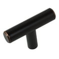 thumbnail image 1 of GlideRite 2 in. Solid Cabinet Bar T-Knobs, Oil Rubbed Bronze, Pack of 5, 1 of 4