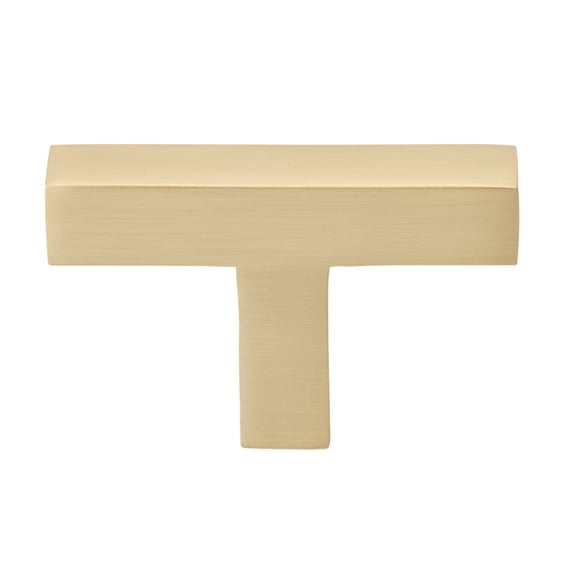 GlideRite 2 in. Solid Square Cabinet T-Knob, Champagne Gold - 21683-T-CHPG, 1 Pack