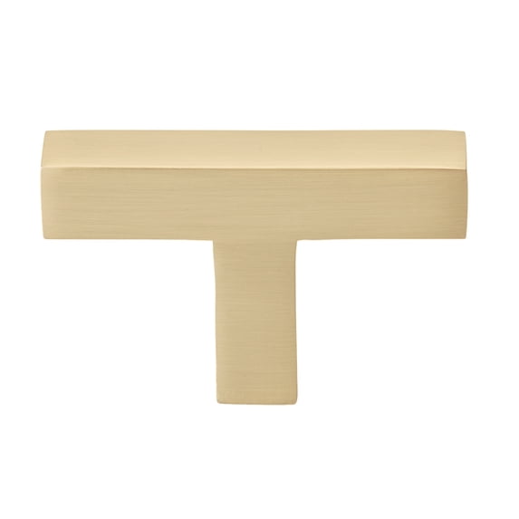 GlideRite 2 in. Solid Square Cabinet T-Knob, Champagne Gold - 21683-T-CHPG, 1 Pack