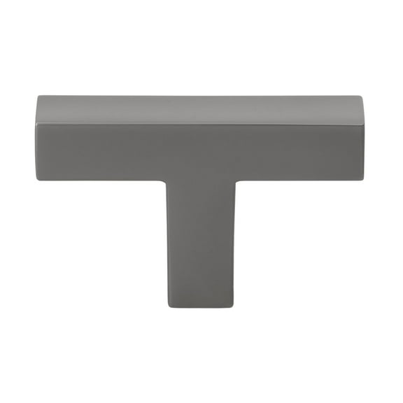 GlideRite 2 in. Solid Square Cabinet T-Knob, Graphite Gray - 21683-T-GPH, 1 Pack