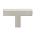thumbnail image 1 of GlideRite 2 in. Solid Square Cabinet T-Knob, Satin Nickel - 21683-T-SN, 10 Pack, 1 of 4