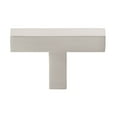 thumbnail image 1 of GlideRite 2 in. Solid Square Cabinet T-Knob, Satin Nickel - 21683-T-SN, 25 Pack, 1 of 4