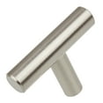thumbnail image 1 of GlideRite 2 in. Solid Stainless Steel Cabinet T-Knobs, Pack of 5, 1 of 4