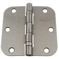 thumbnail image 1 of GlideRite 3-1/2 in. Ball-Bearing Steel Door Hinges with 5/8 in. Corner Radius, Satin Nickel finish, Pack of 12, 1 of 3