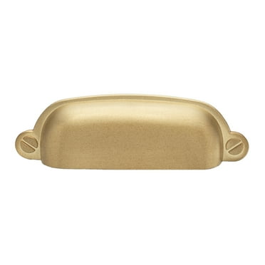 GlideRite 3-1/2 in. Center-Center Classic Cabinet Bin Pull, Satin Gold - 4767-SG, 1 Pack
