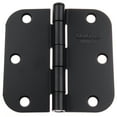 thumbnail image 1 of GlideRite 3-1/2 in. Steel Door Hinge with 5/8 in. Corner Radius, Matte Black finish, Pack of 30, 1 of 3