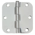 thumbnail image 1 of GlideRite 3-1/2 in. Steel Door Hinge with 5/8 in. Corner Radius, Polished Chrome finish, Pack of 18, 1 of 3
