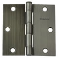 thumbnail image 1 of GlideRite 3-1/2 in. Steel Door Hinges with Square Corner Radius, Antique Brass finish, Pack of 12, 1 of 3
