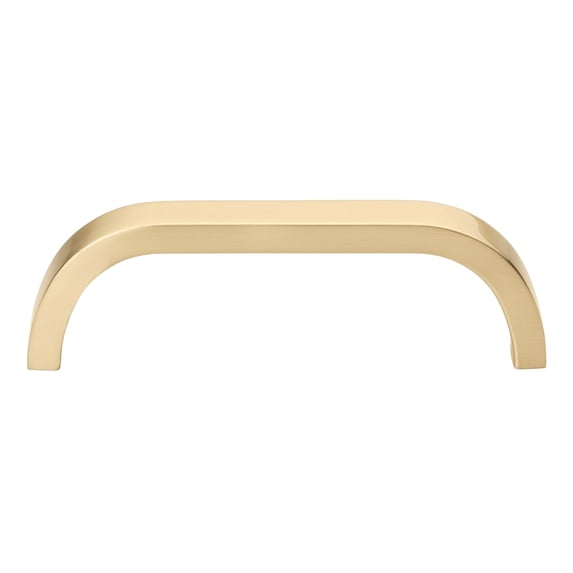 GlideRite 3-3/4 in. (96mm) Center-Center Curved Cabinet Bar Pull, Champagne Gold - 4843-96-CHPG, 10 Pack