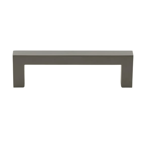 GlideRite 3-3/4 in. (96mm) Center-Center Solid Square Cabinet Bar Pull, Graphite Gray, 1 Pack